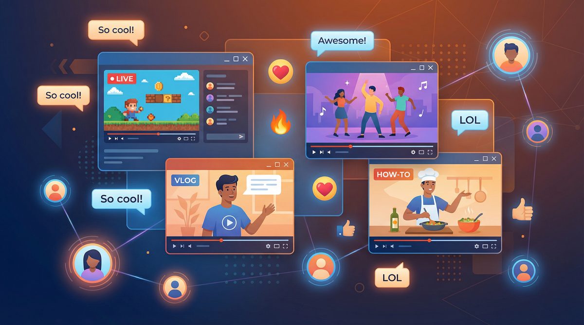 抖音风社区美图视频展示